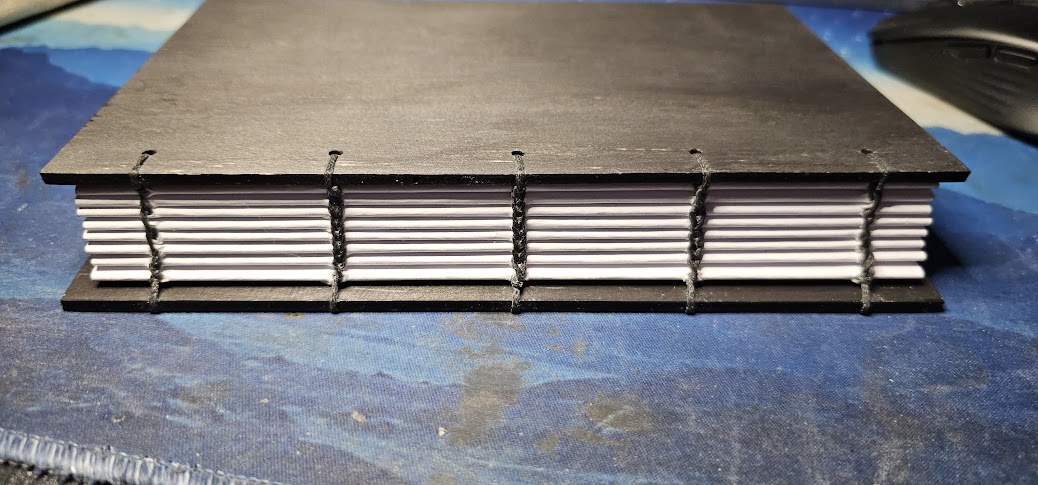 Handmade Wooden Notebook with Coptic Stitch Binding