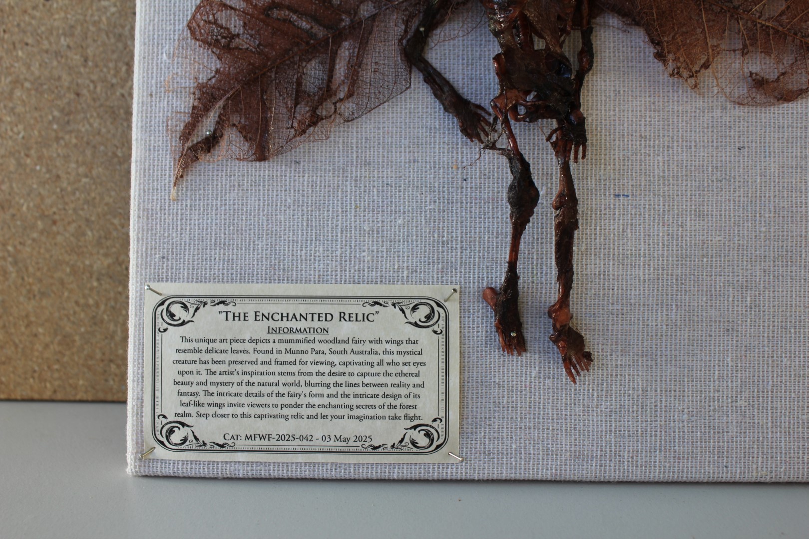 The Enchanted Relic Mummified Fairy shadowbox - Image 2