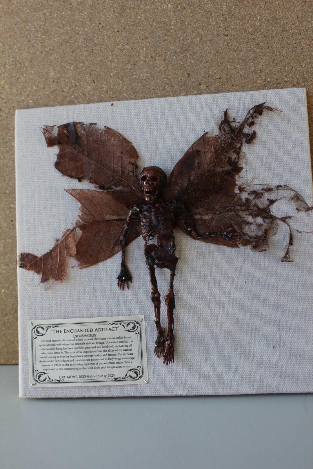 The Enchanted Artifact Mummified Fairy shadowbox