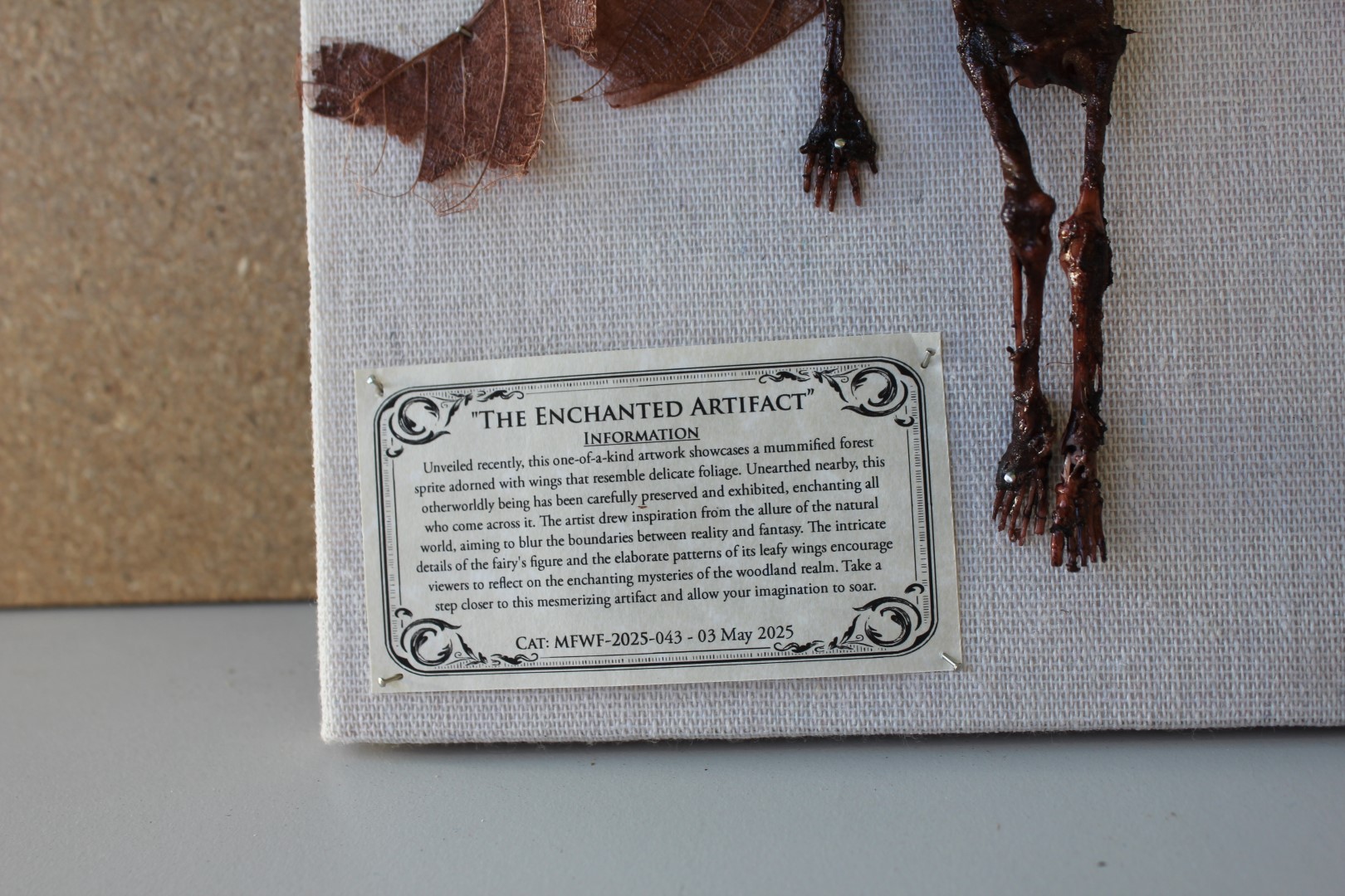 The Enchanted Artifact Mummified Fairy shadowbox - Image 2