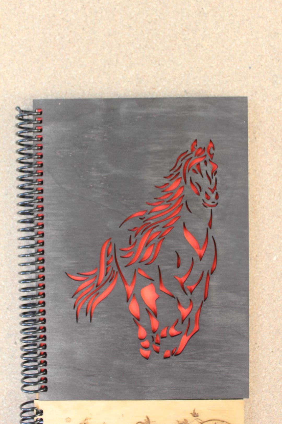 Handcrafted Wooden Notebook – Assorted Designs - Image 11