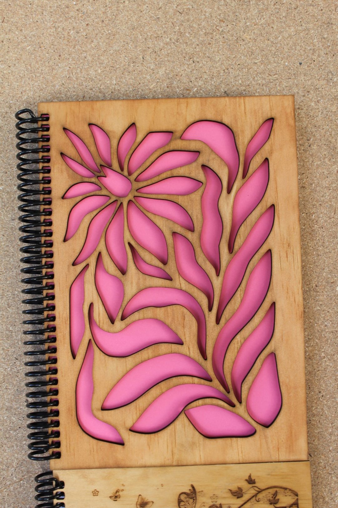 Handcrafted Wooden Notebook – Assorted Designs - Image 10