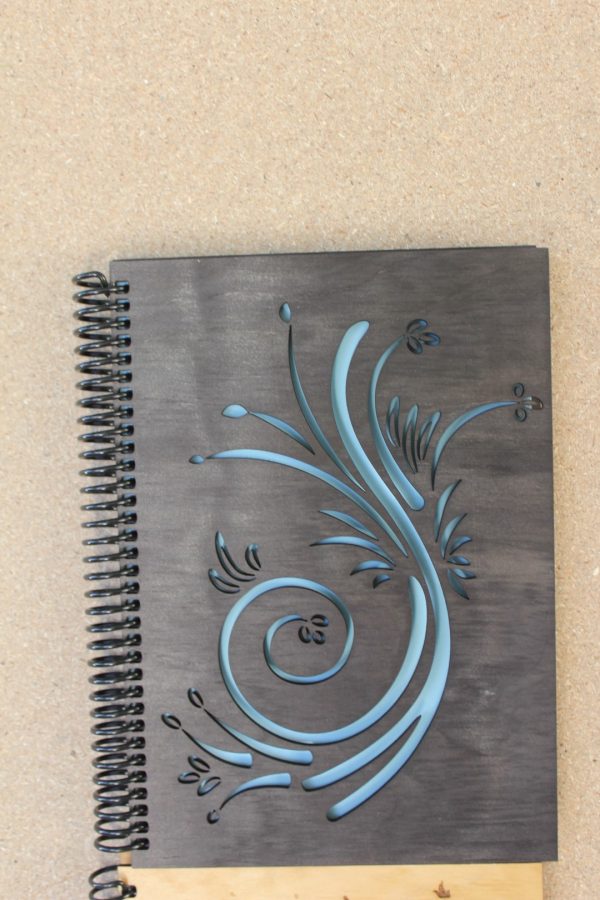 Handcrafted Wooden Notebook – Assorted Designs - Image 12