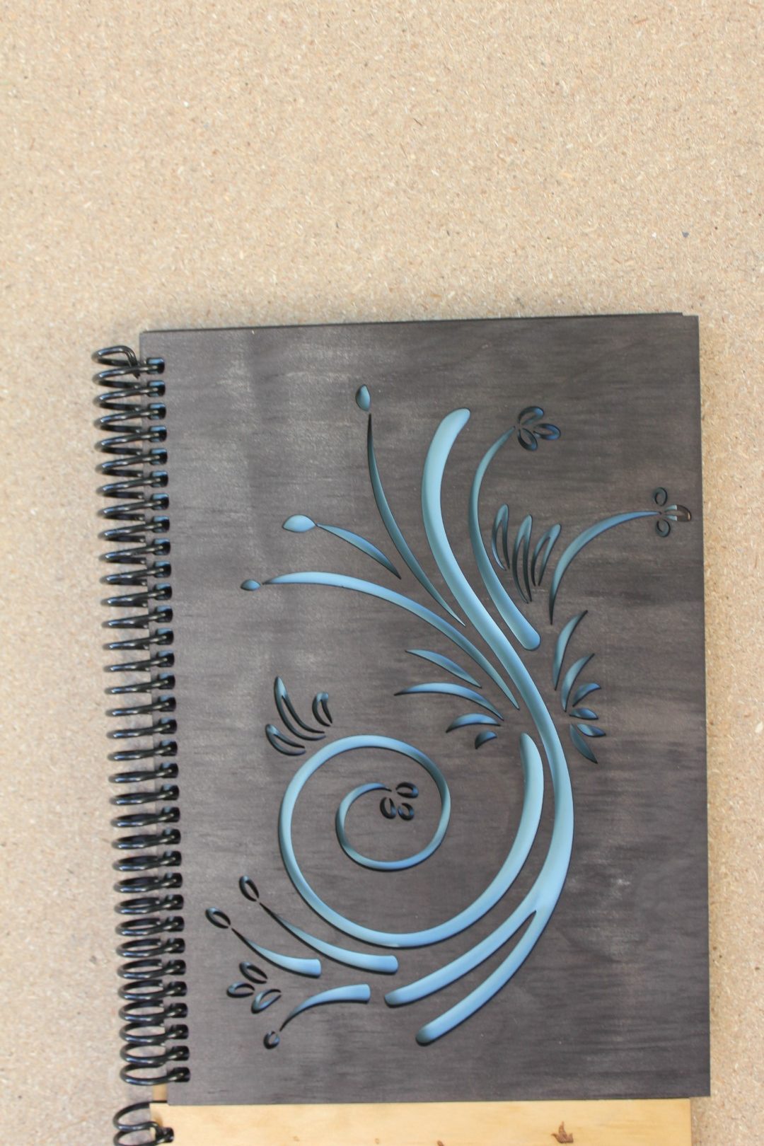 Handcrafted Wooden Notebook – Assorted Designs - Image 12