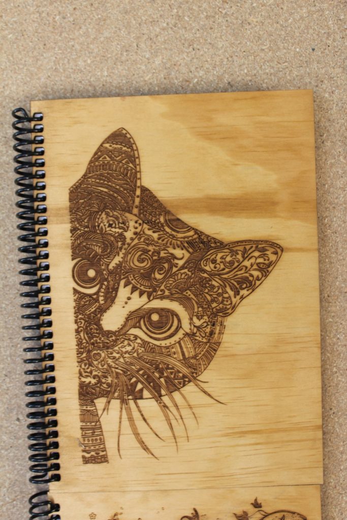 Handcrafted Wooden Notebook – Assorted Designs