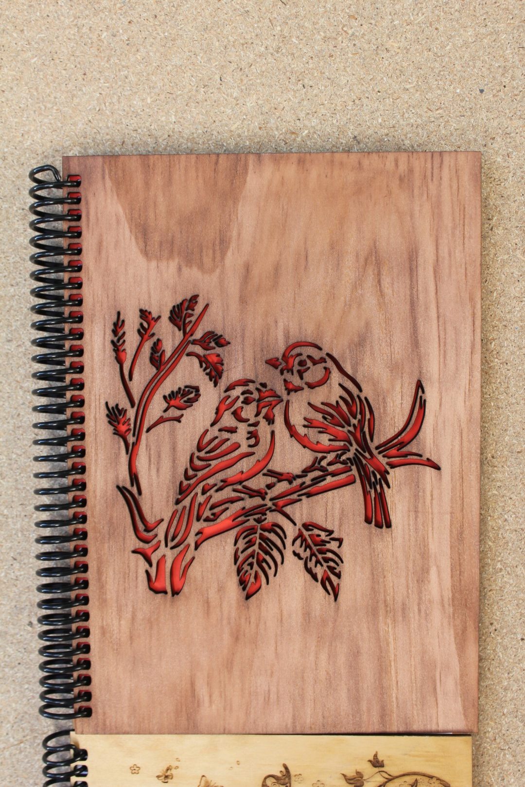 Handcrafted Wooden Notebook – Assorted Designs - Image 8
