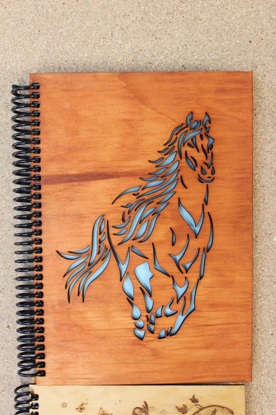 Handcrafted Wooden Notebook – Assorted Designs - Image 6