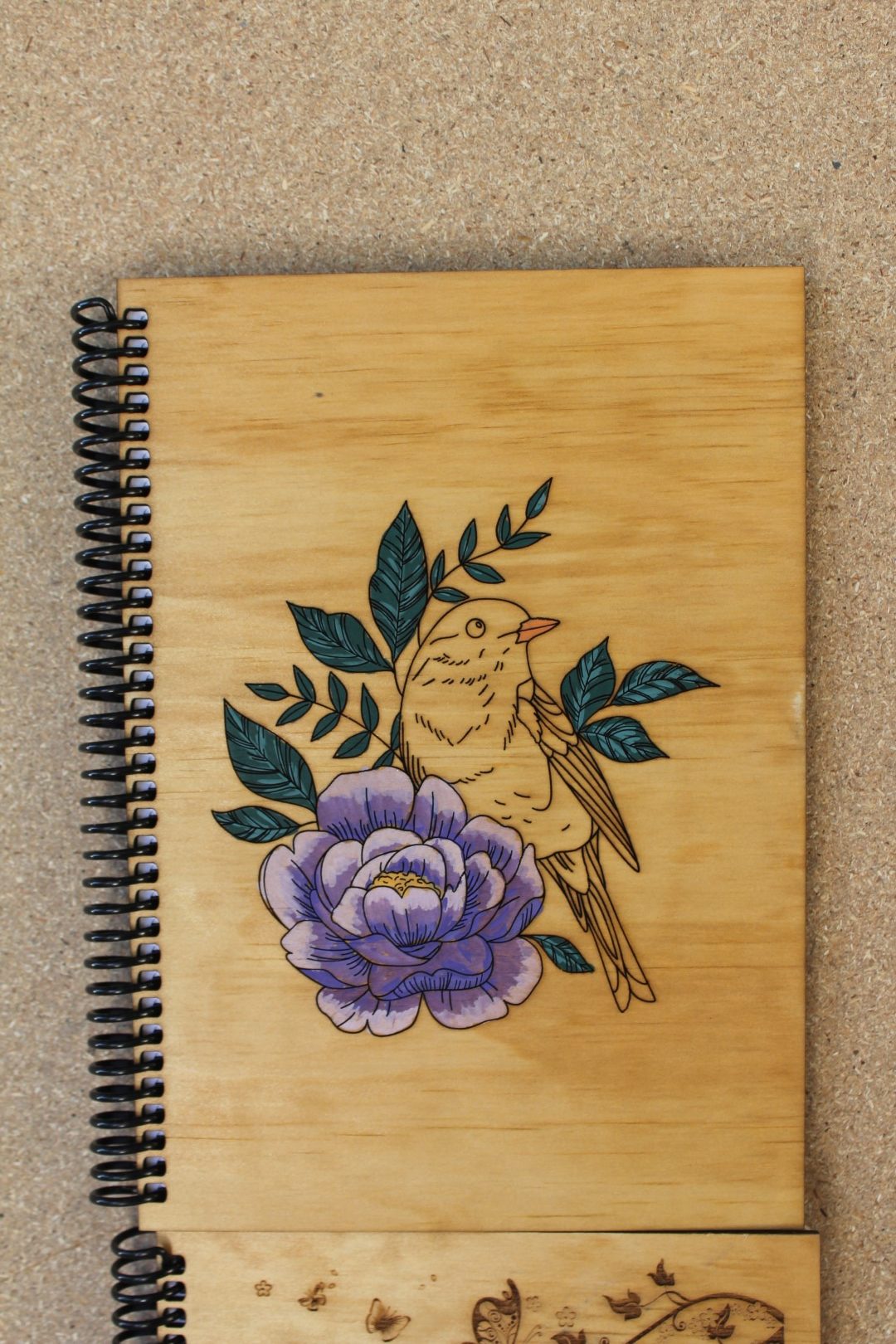 Handcrafted Wooden Notebook – Assorted Designs - Image 18