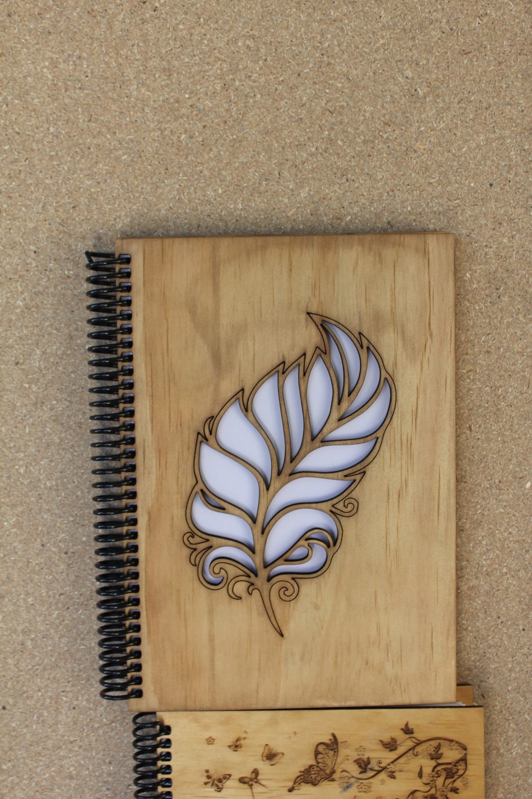 Handcrafted Wooden Notebook – Assorted Designs - Image 15