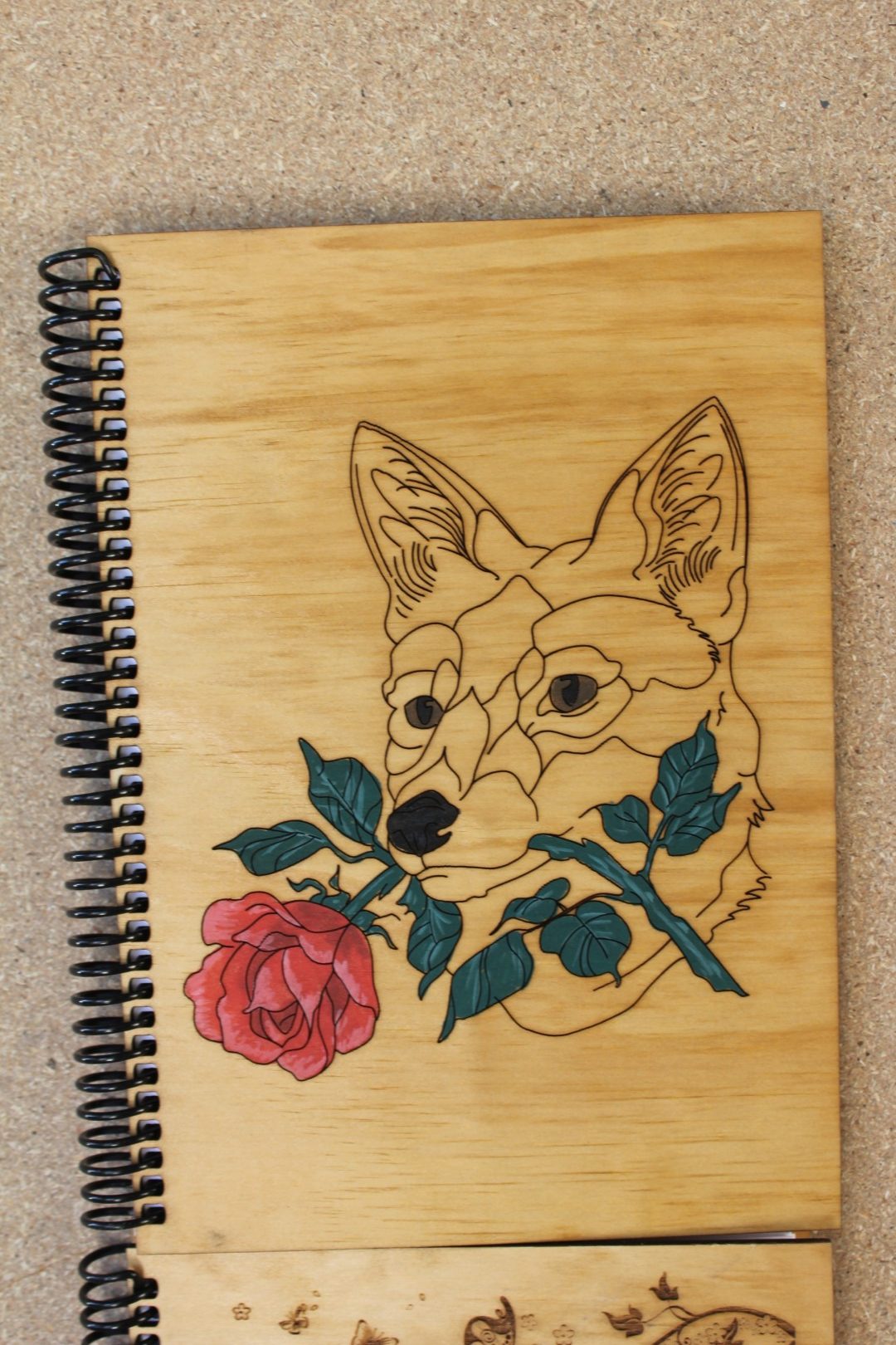 Handcrafted Wooden Notebook – Assorted Designs - Image 17