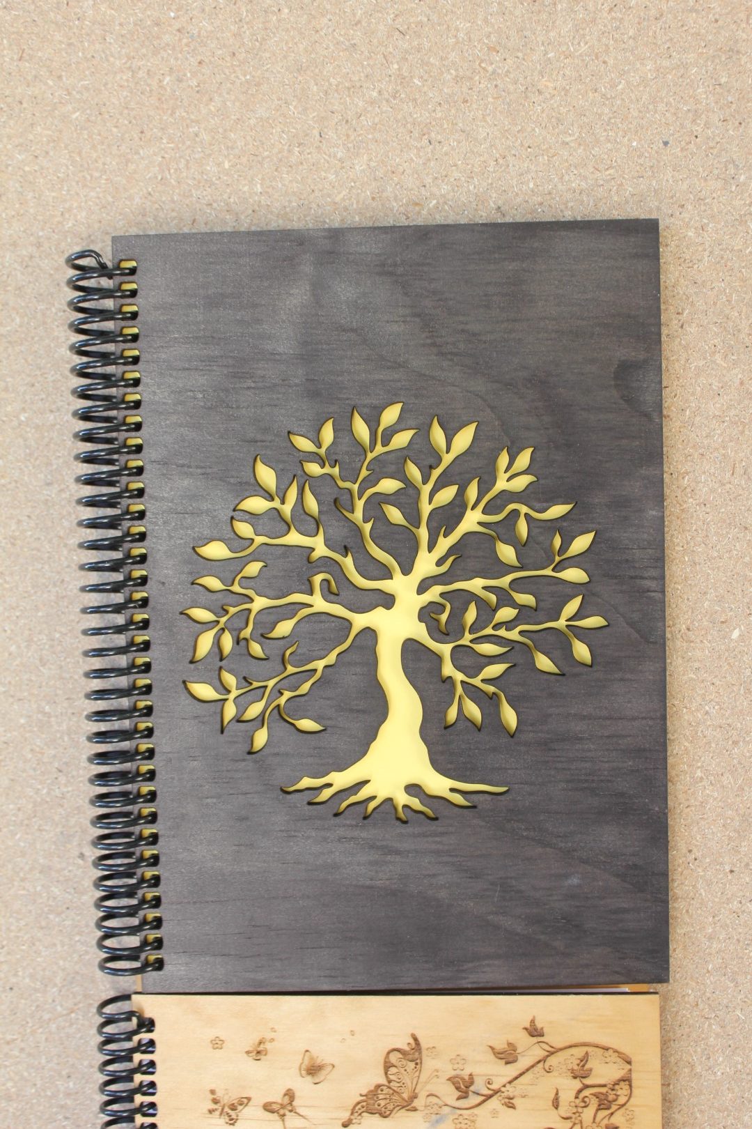 Handcrafted Wooden Notebook – Assorted Designs - Image 13