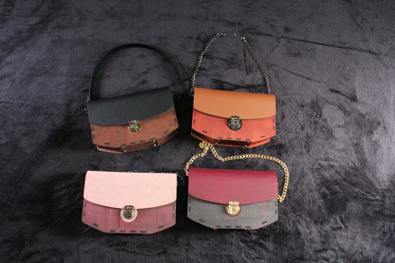 Handmade wooden handbags - Image 4